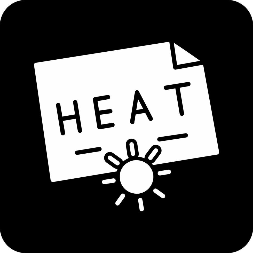 icono de vector de calor