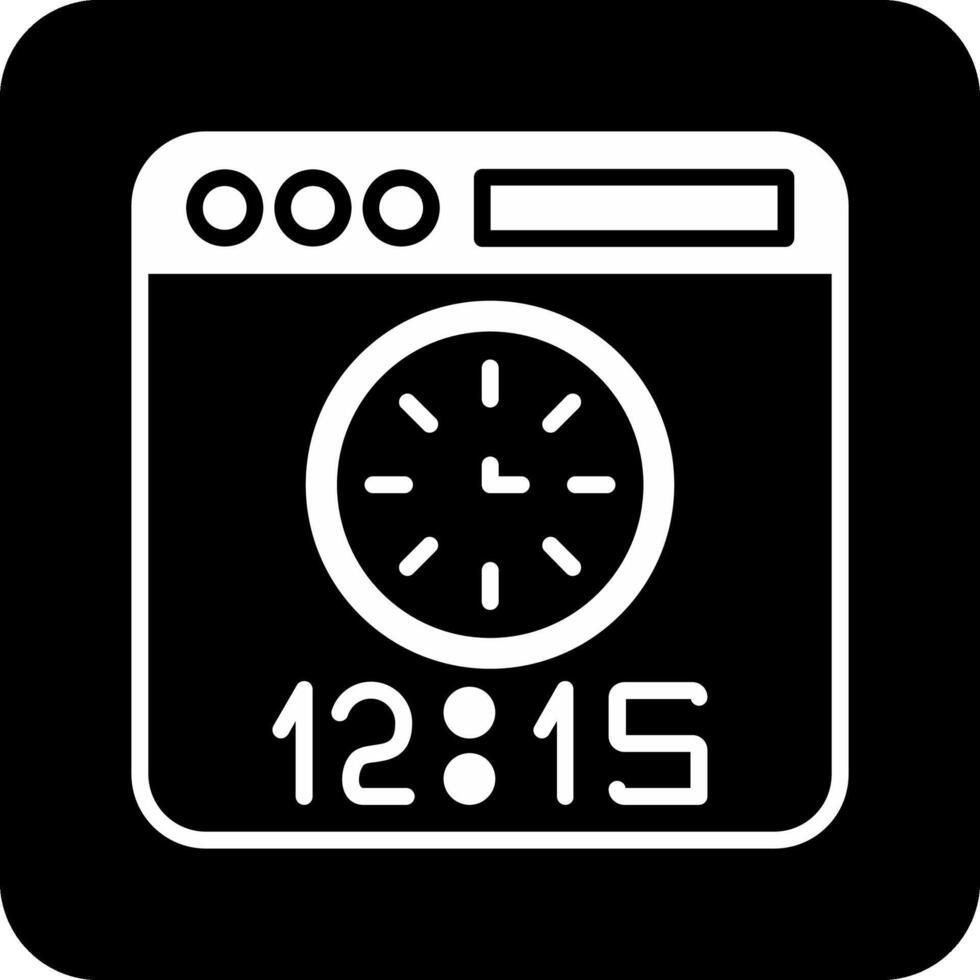 icono de vector de tiempo