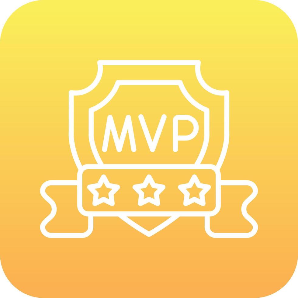 icono de vector de mvp