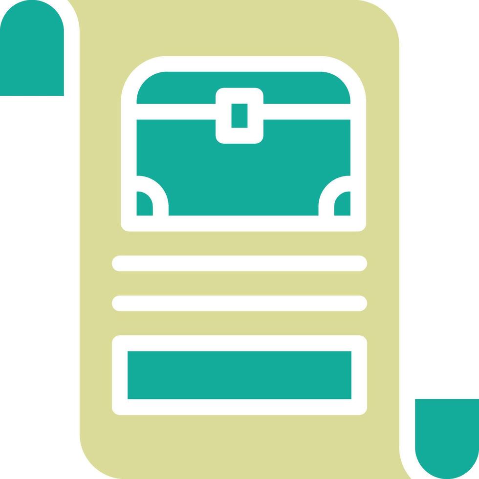 Pirate Scroll Vector Icon