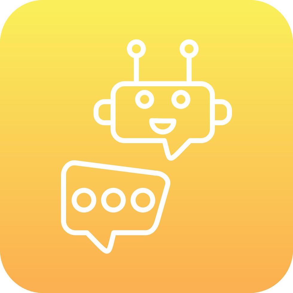 Robot Chat Vector Icon