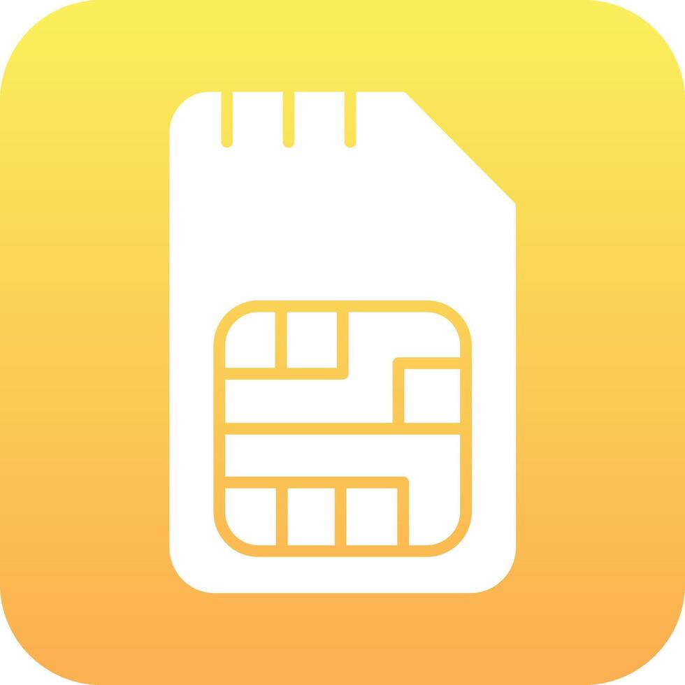 Sim Card Vector Icon