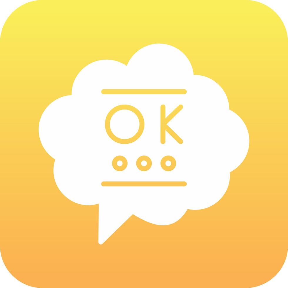 Ok Vector Icon