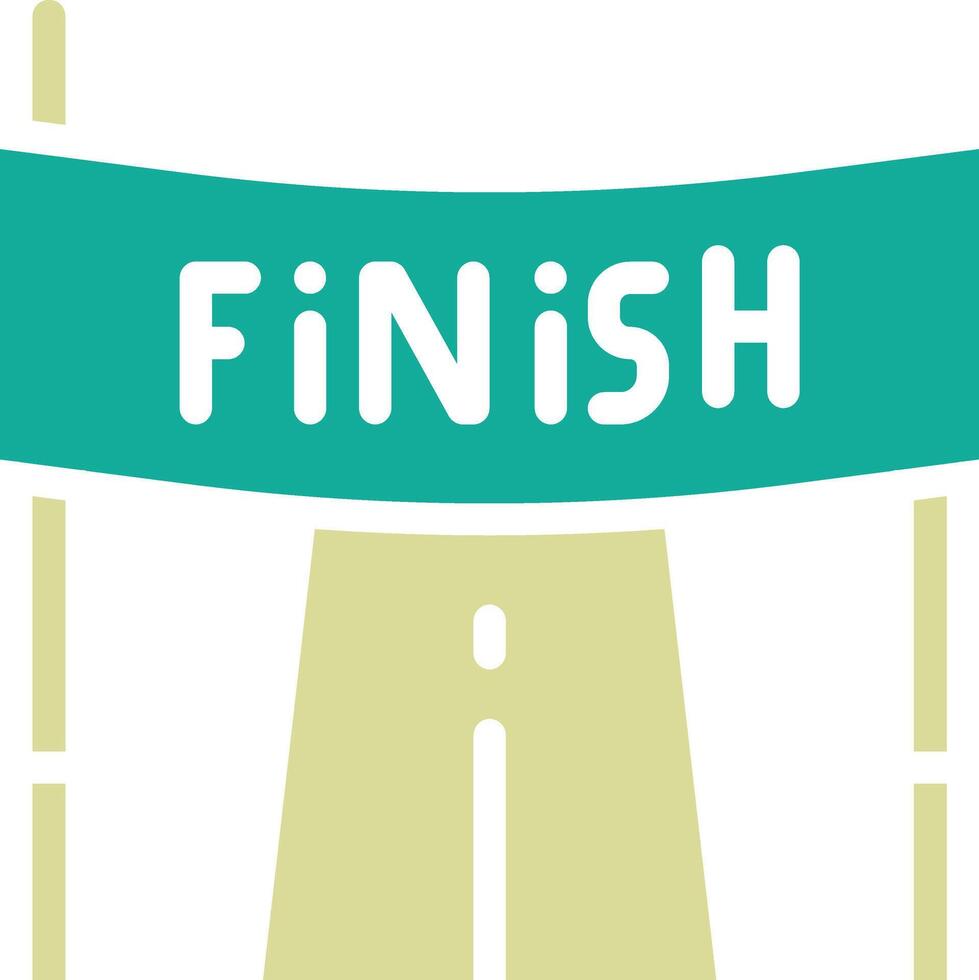 Finish Line Vector Icon