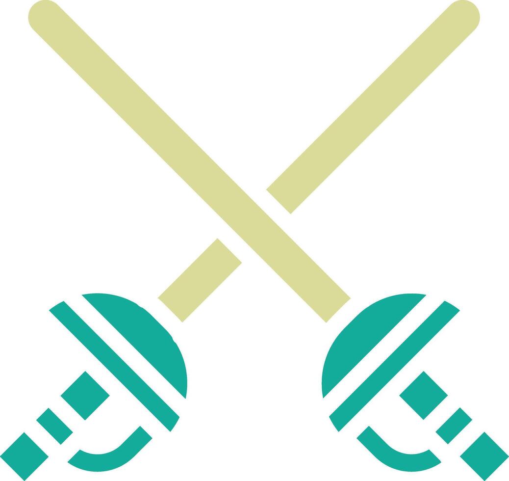 Fencing Sports Vector Icon