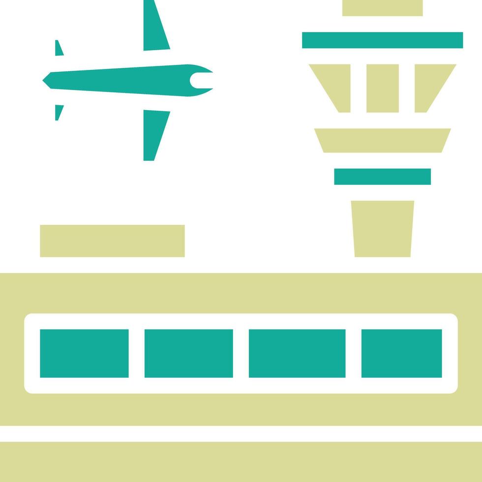 icono de vector de edificio de aeropuerto