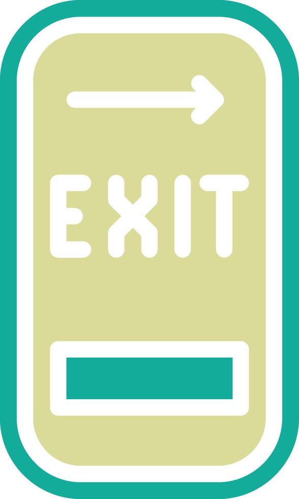 Exit Door Vector Icon