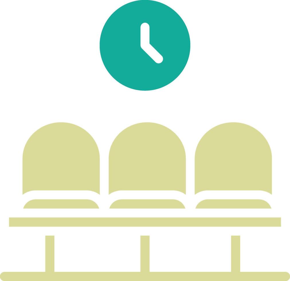 Airport Waiting Room Vector Icon