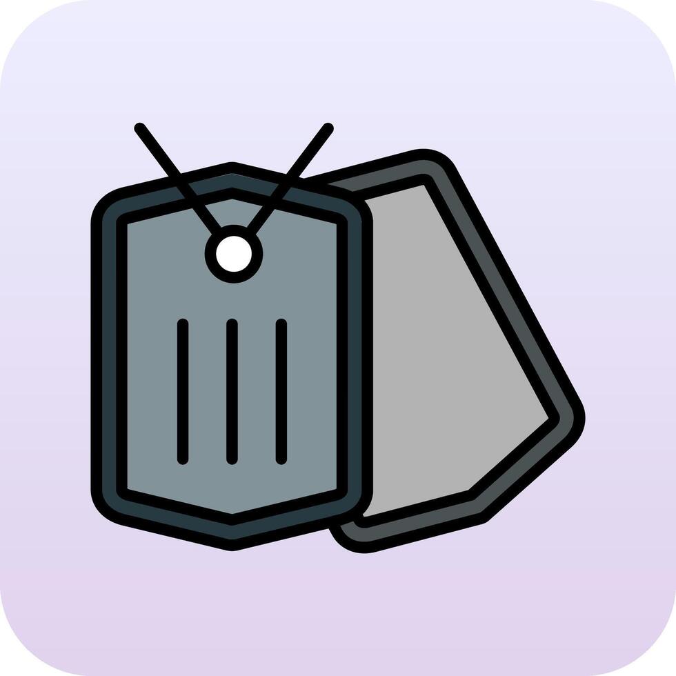Dog Tag Vector Icon