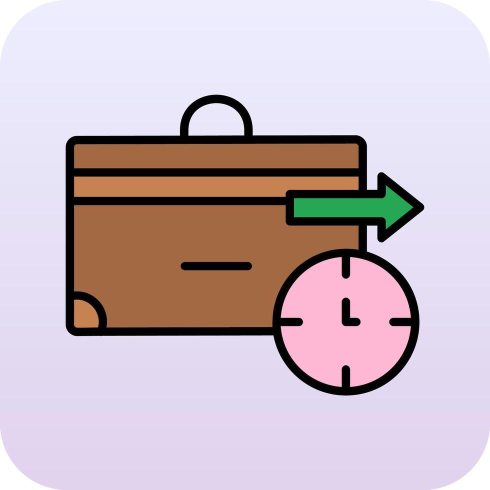 Business Trip Vector Icon