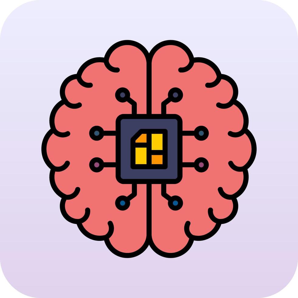Artificial Intelligence Vector Icon