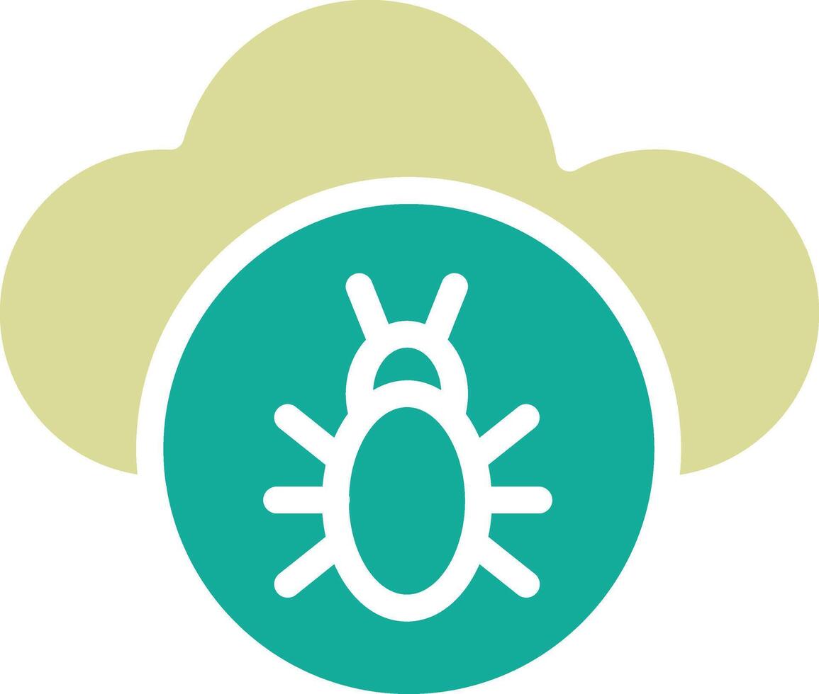 Infected Cloud Vector Icon