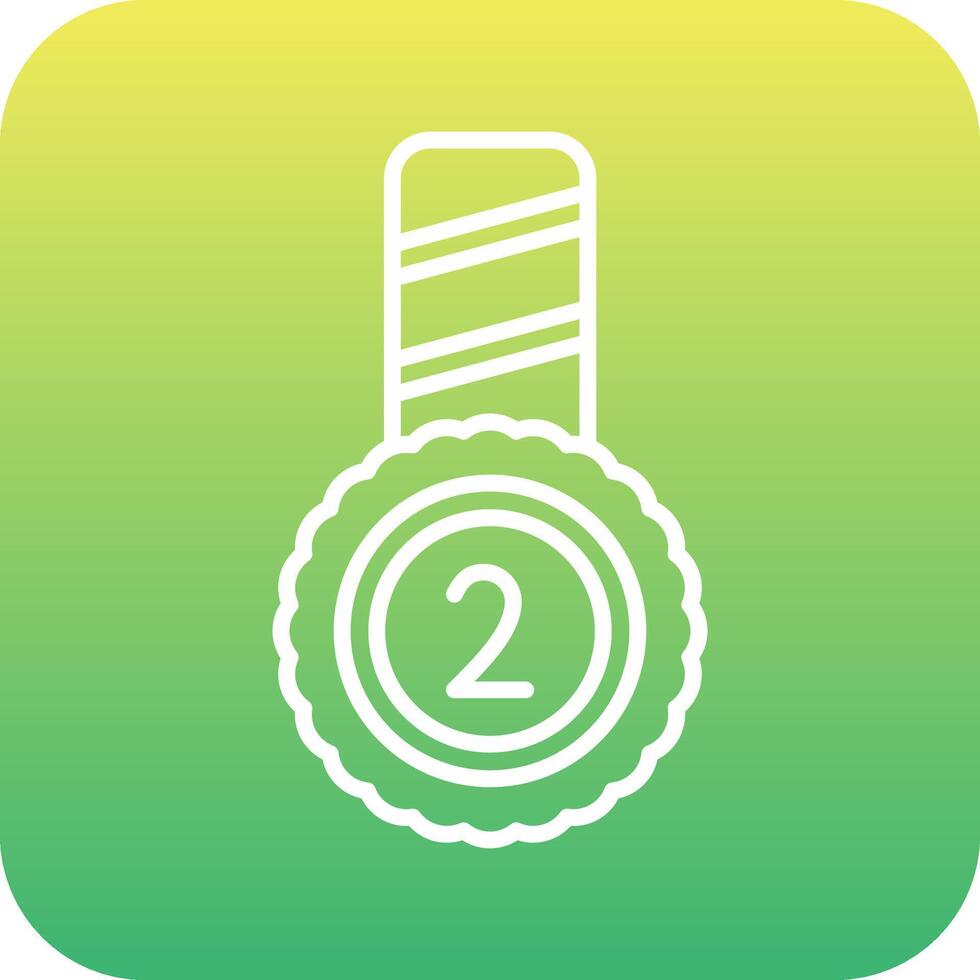 Second Place Vector Icon