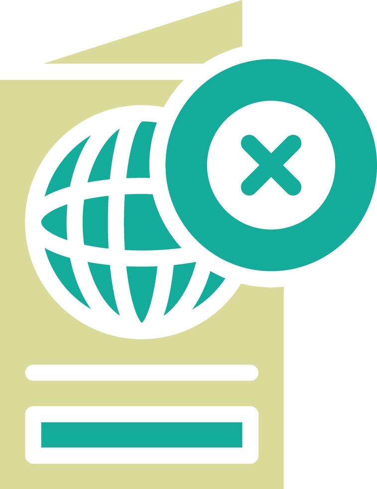 Passport Rejected Vector Icon