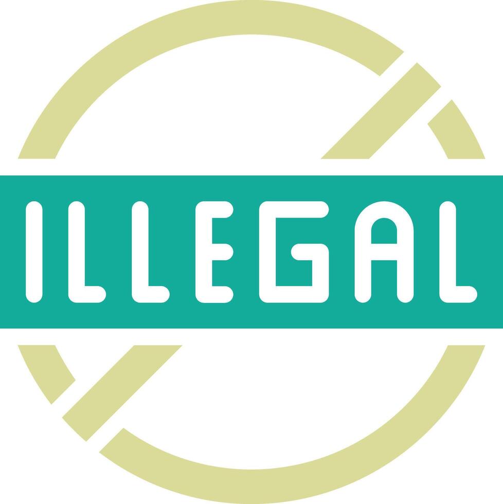 Illegal Vector Icon