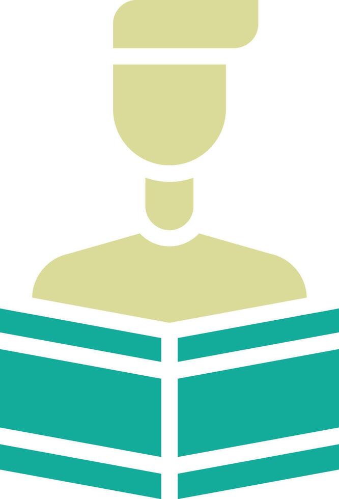 Man Reading Book Vector Icon