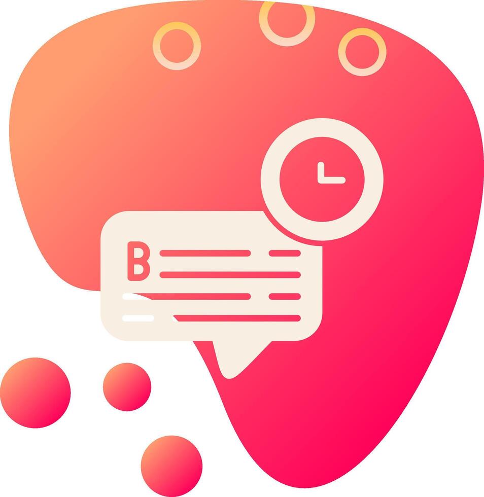 Chat Time Vector Icon