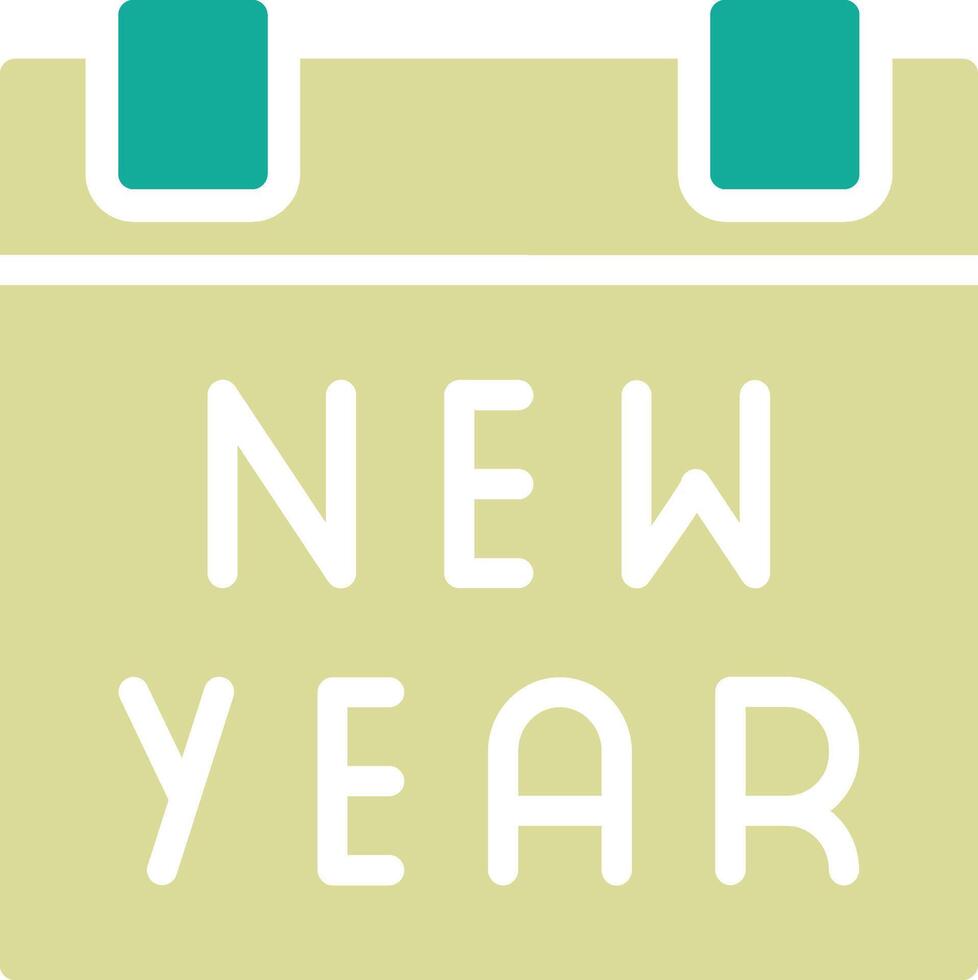 New Year Calendar Vector Icon