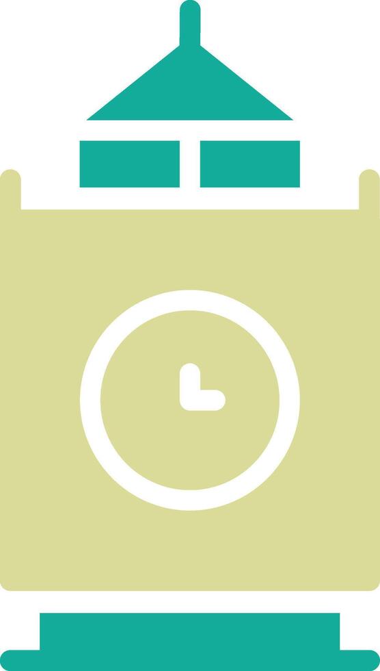 New Year Clock Vector Icon