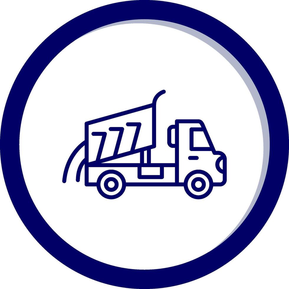 Dumper Truck Vecto Icon vector