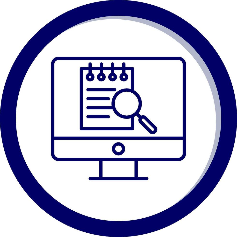 File Search Computer Vecto Icon vector