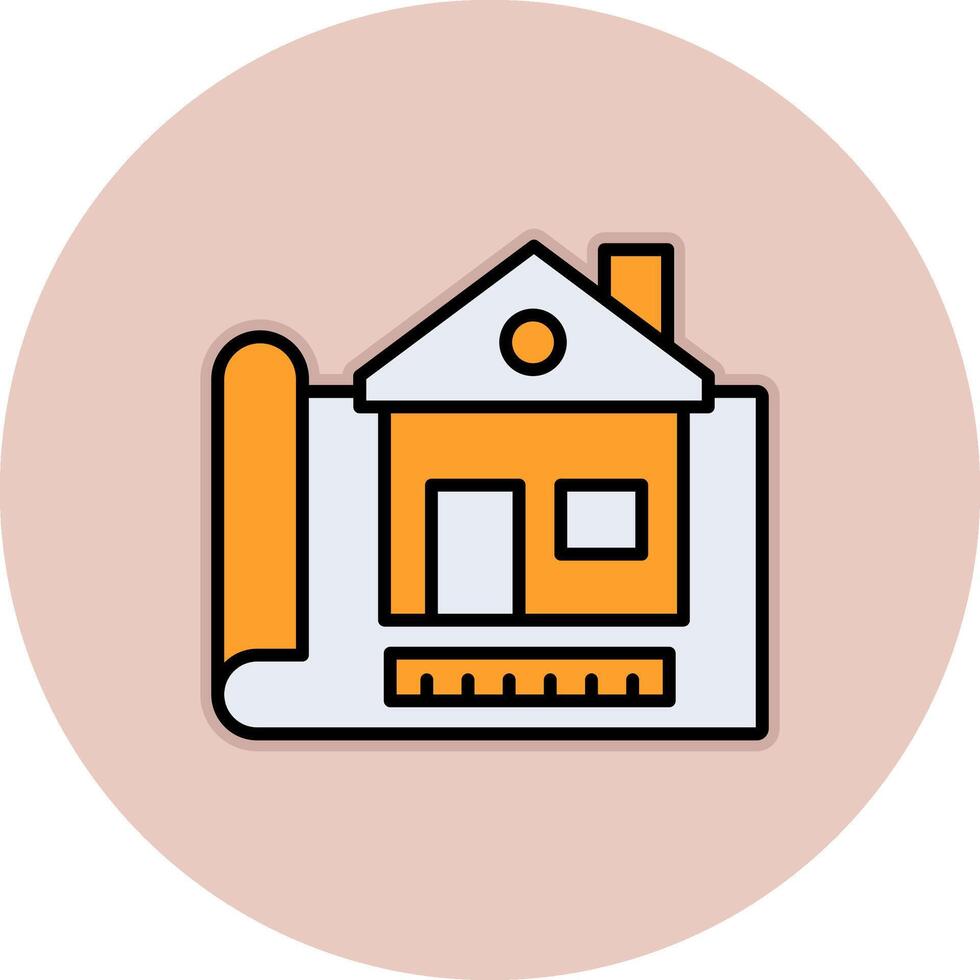 Construction Drawing Vecto Icon vector