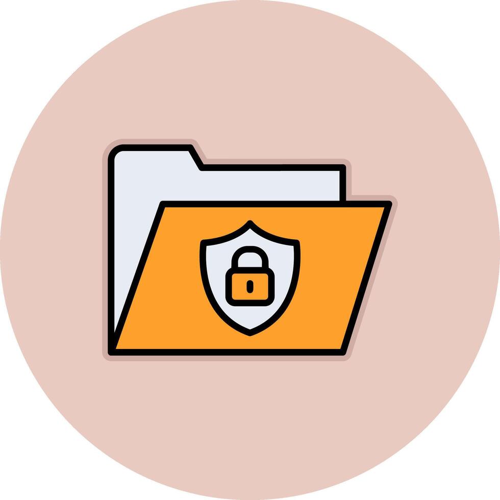 Secure Folder Vecto Icon vector
