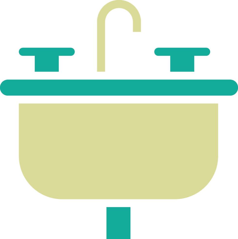 Hair Wash Sink Vector Icon
