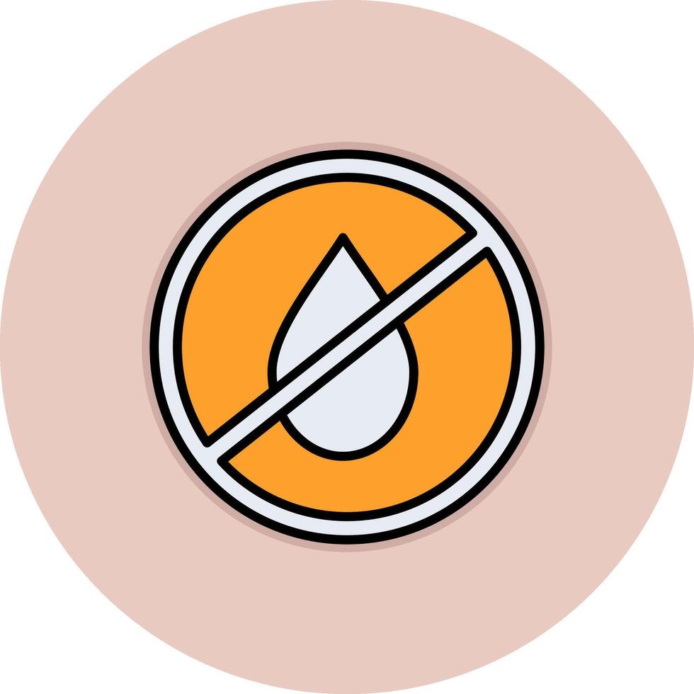 No Water Vecto Icon vector