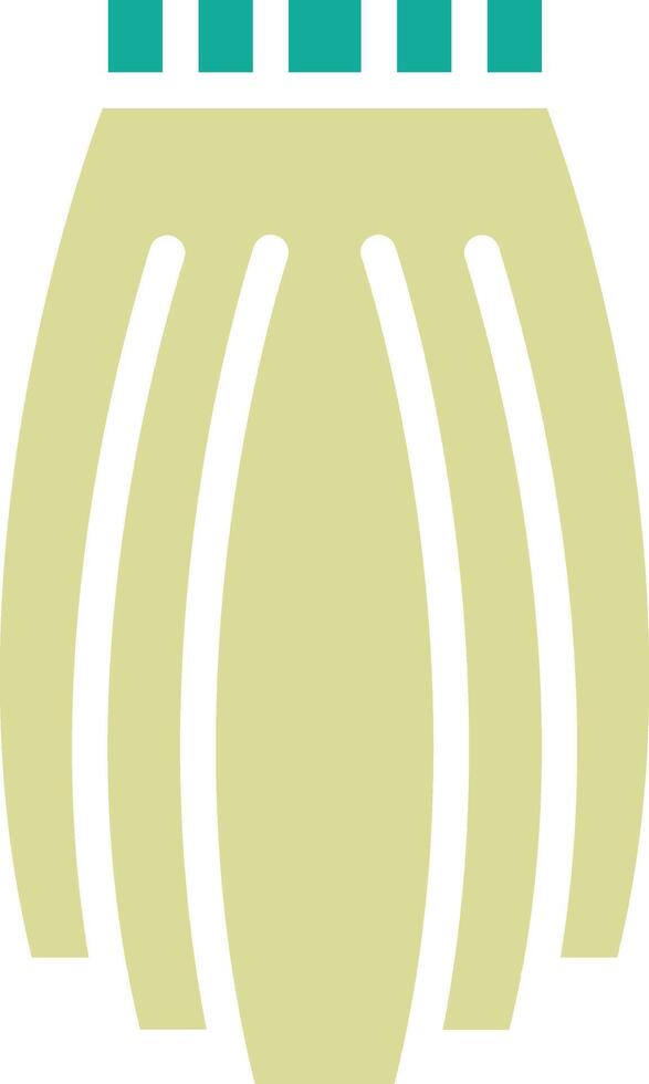 Long Skirt Vector Icon