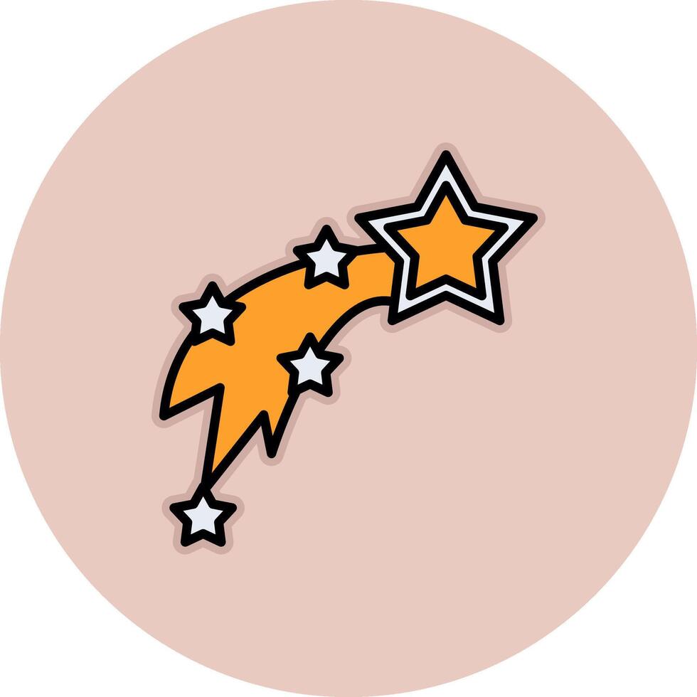 Shooting Stars Vecto Icon vector