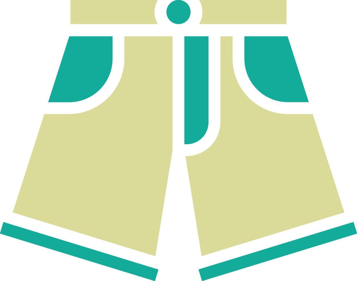 Denim Shorts Vector Icon