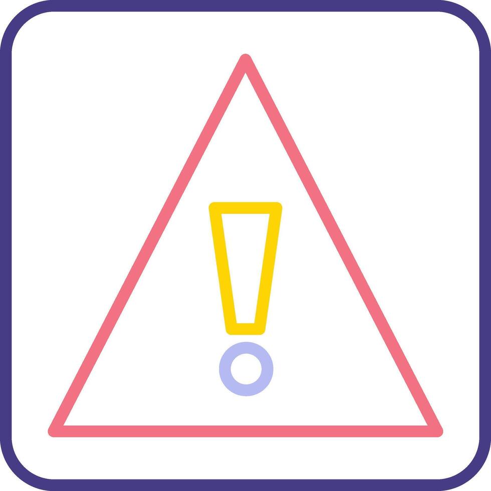 Caution Sign Vecto Icon vector