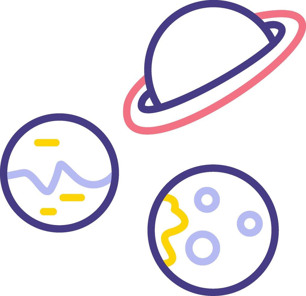 Planets Vecto Icon vector