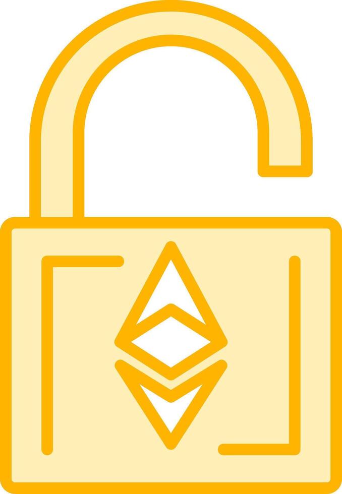 Ethereum UnLock Vecto Icon vector