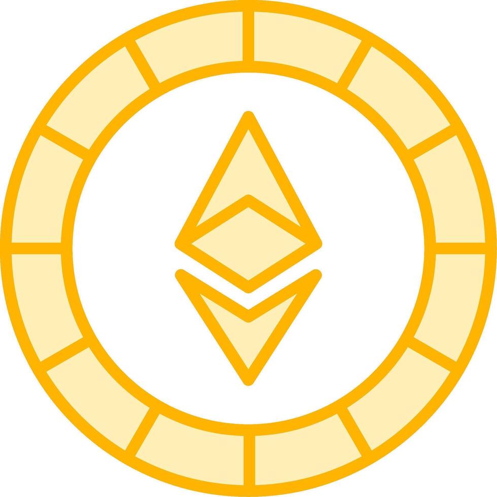 Ethiereum Coin Vecto Icon vector