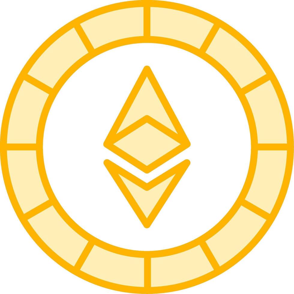 Ethiereum Coin Vecto Icon vector