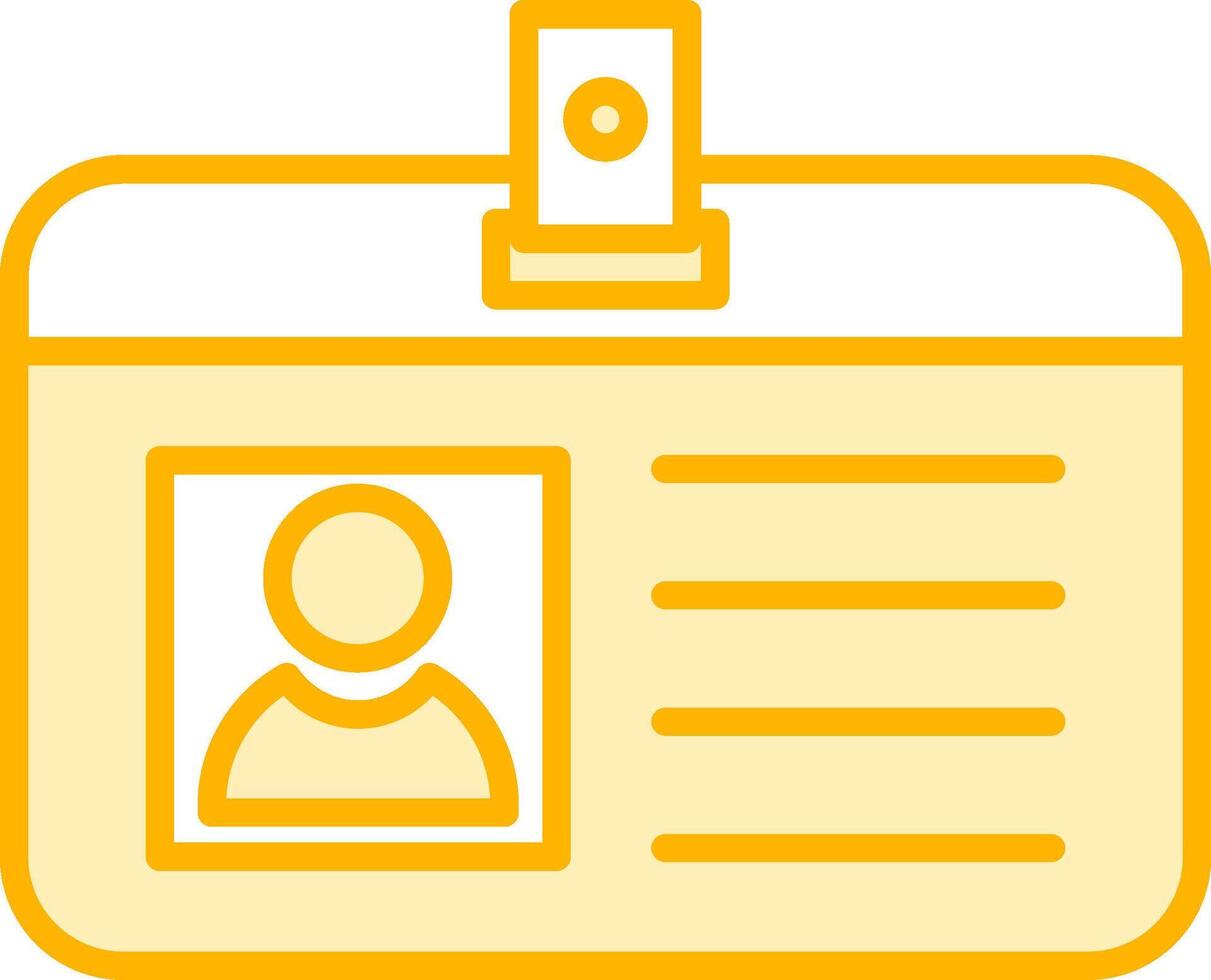 Identification Card Vecto Icon vector