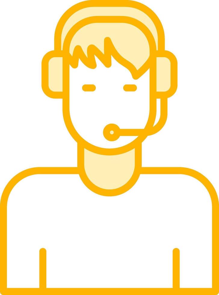 Customer Service Agent Vecto Icon vector