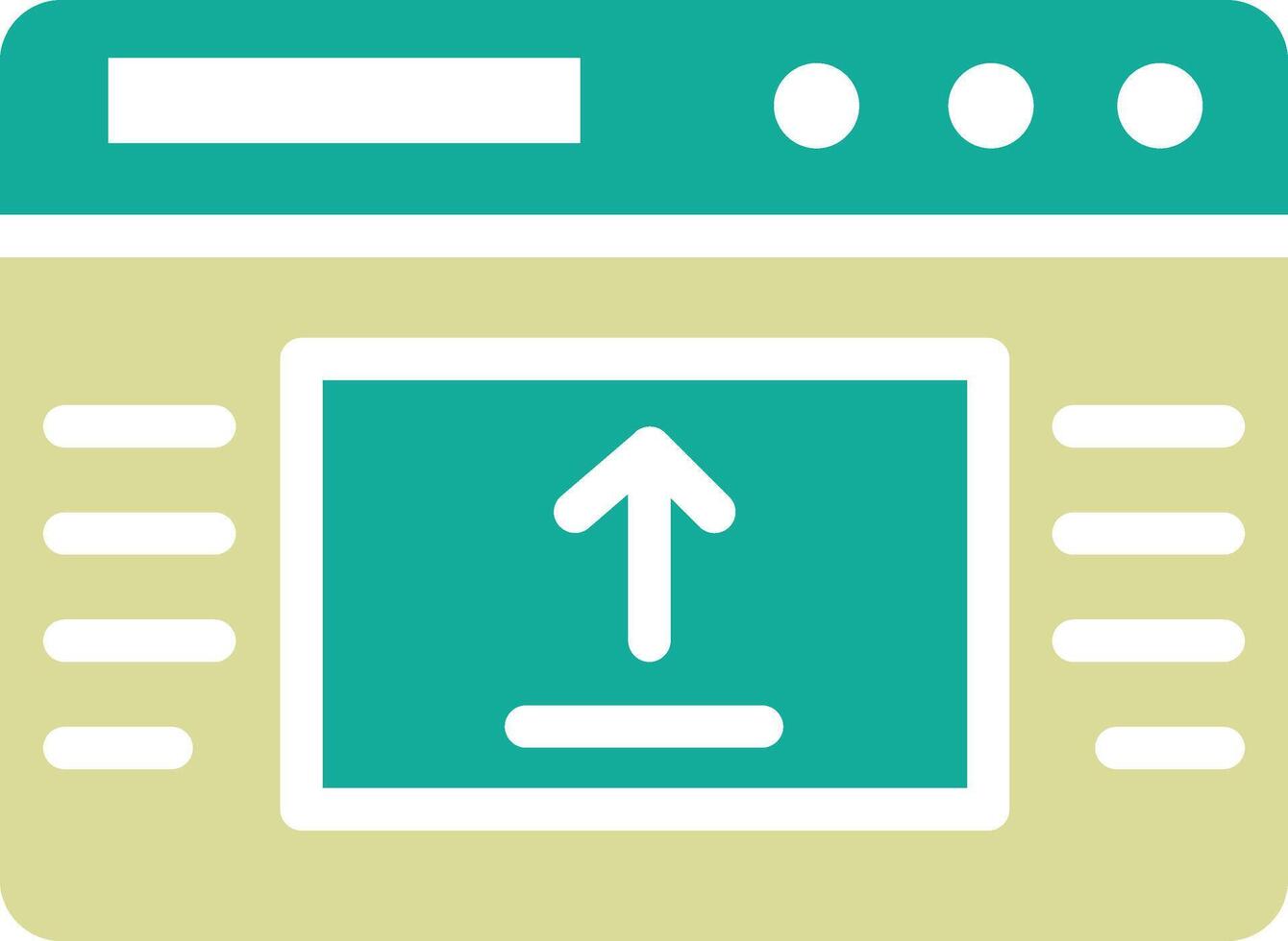 Webpage Upload Vector Icon