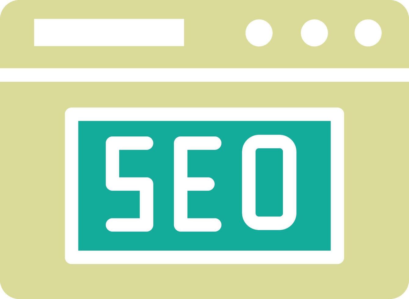 sitio web seo vector icono