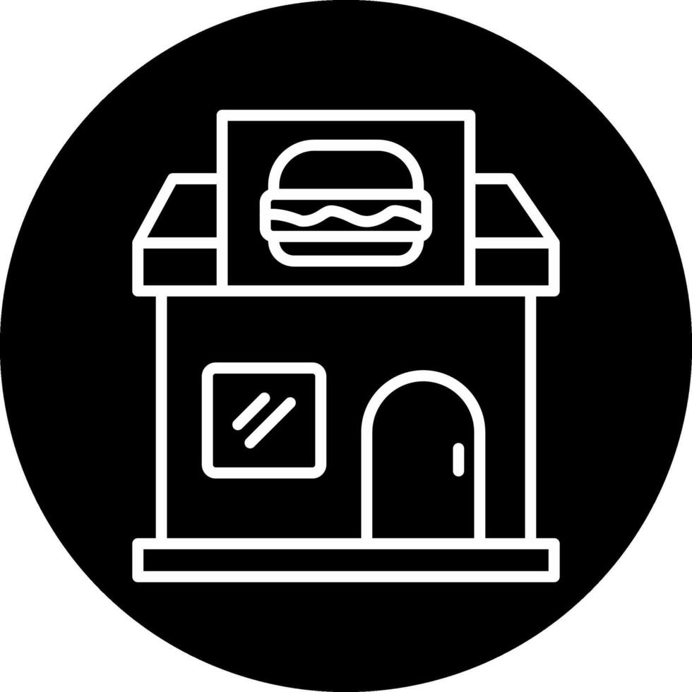 comida tienda vecto icono vector