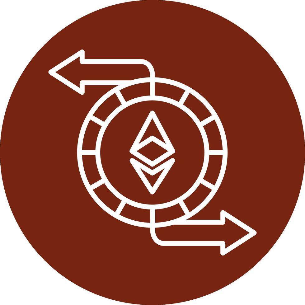 Ethereum Exchange Vecto Icon vector