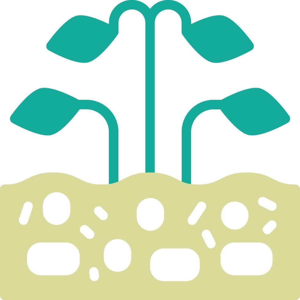 Flower Plantation Vector Icon