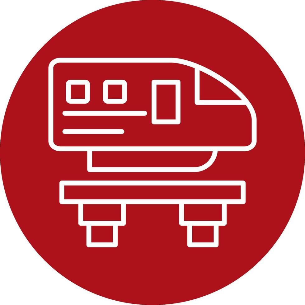 Monorail Vecto Icon vector