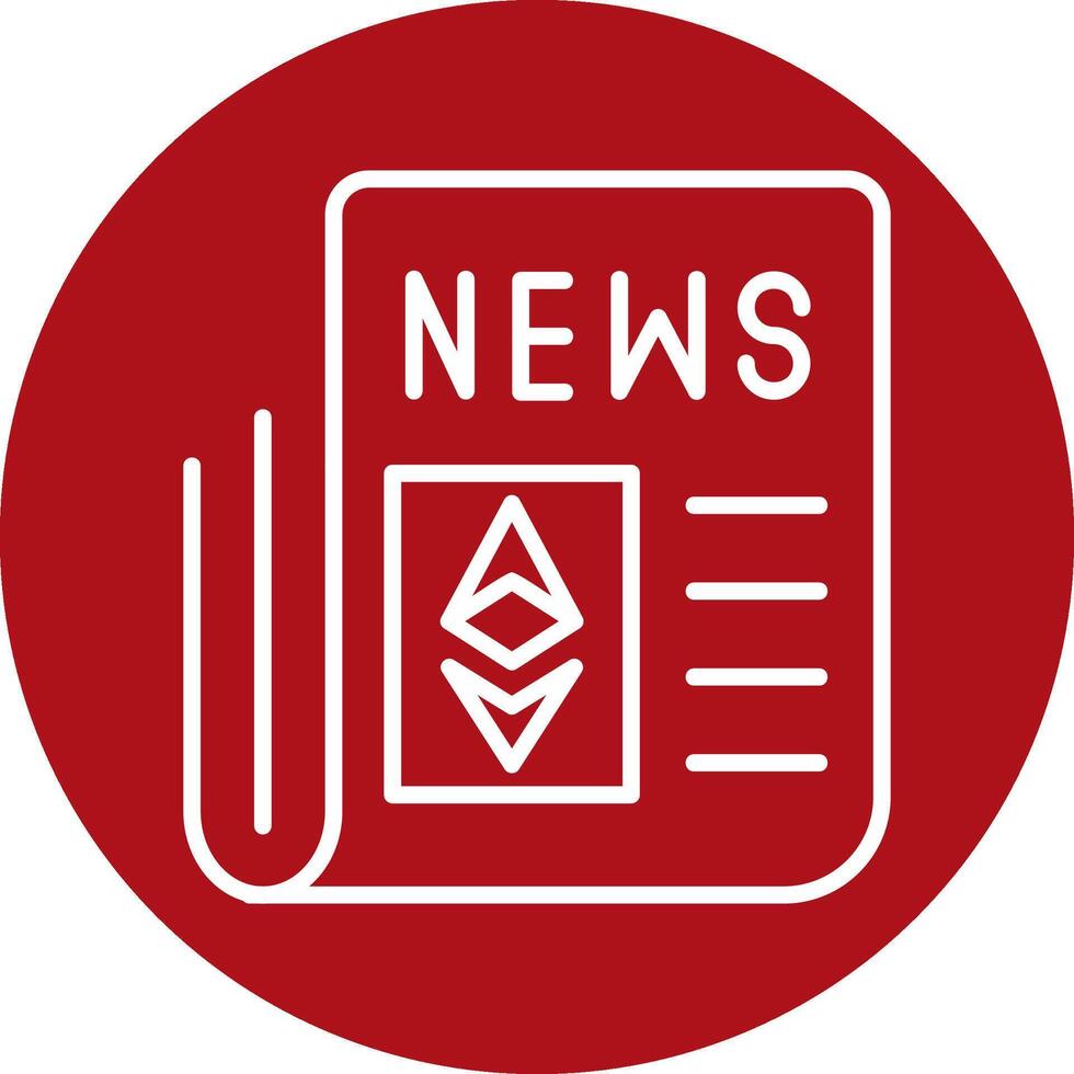 Ethereum News Vecto Icon vector