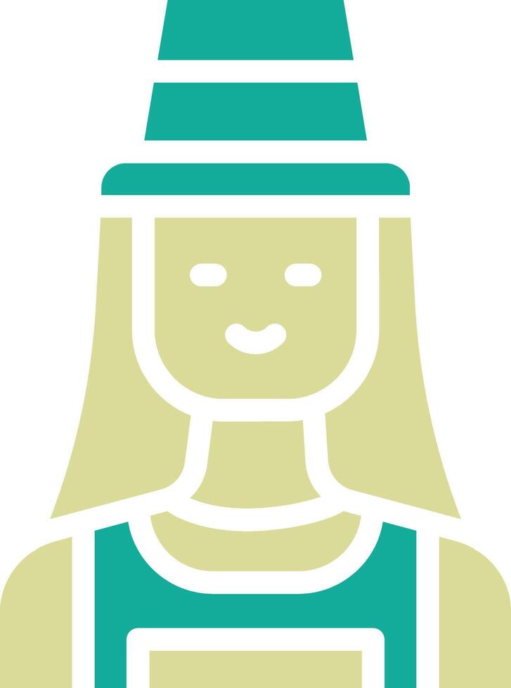 Female Farmer Vector Icon