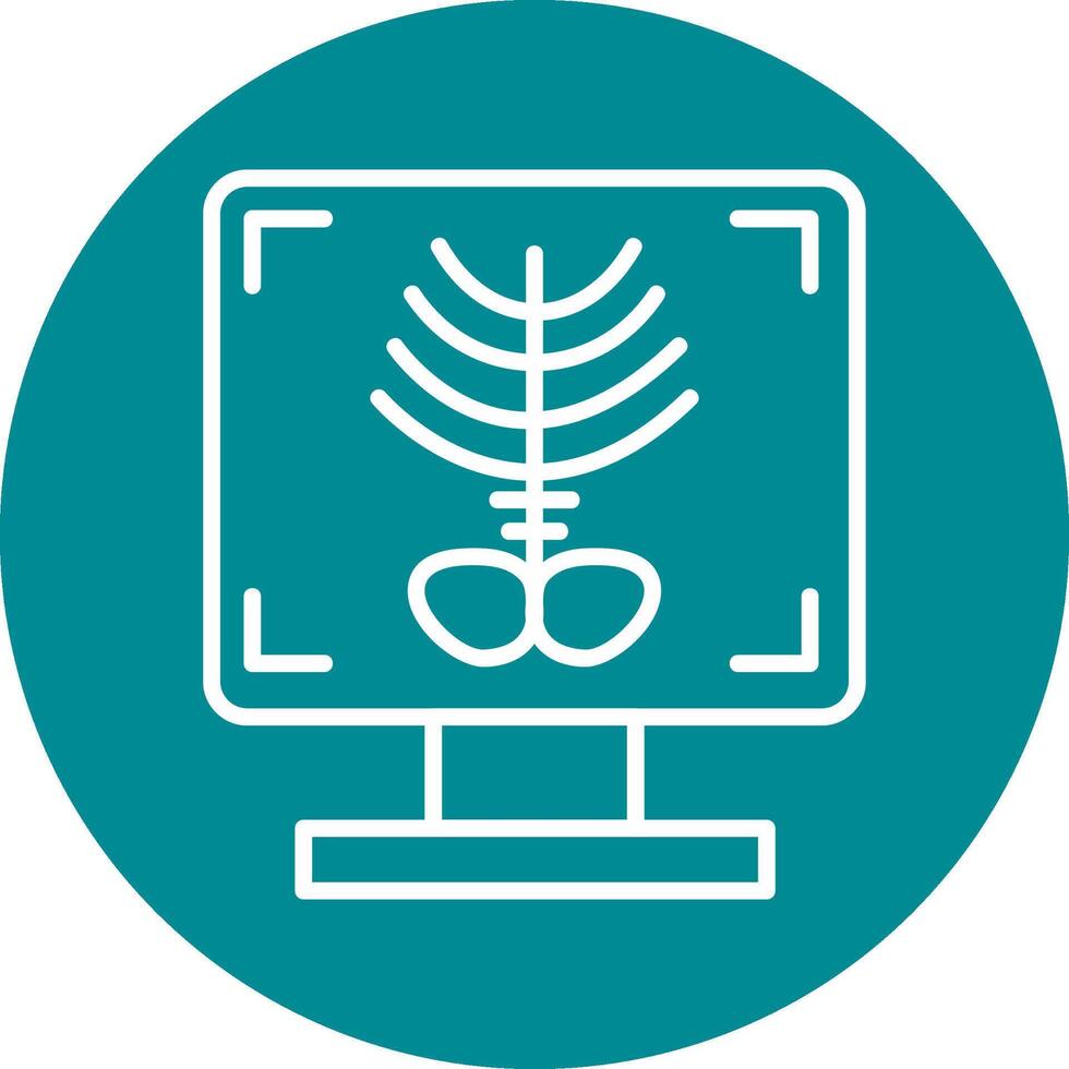 X-ray Bone Vecto Icon vector