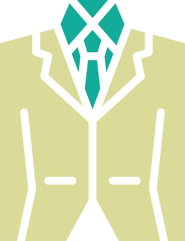 Wedding Men Suit Vector Icon