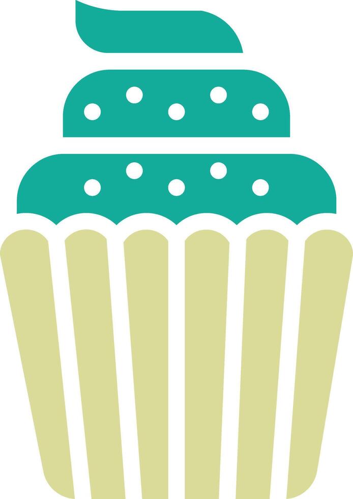 Wedding Cupcake Vector Icon